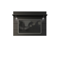 Manhattan Comfort 82253 Cabrini Floating Wall TV Panel 1.8 in Black Matte